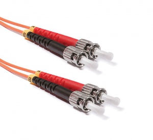 ST-ST Duplex patch cord, OM2 50/125 µm