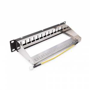 10” patch panel for 12xRJ45 empty